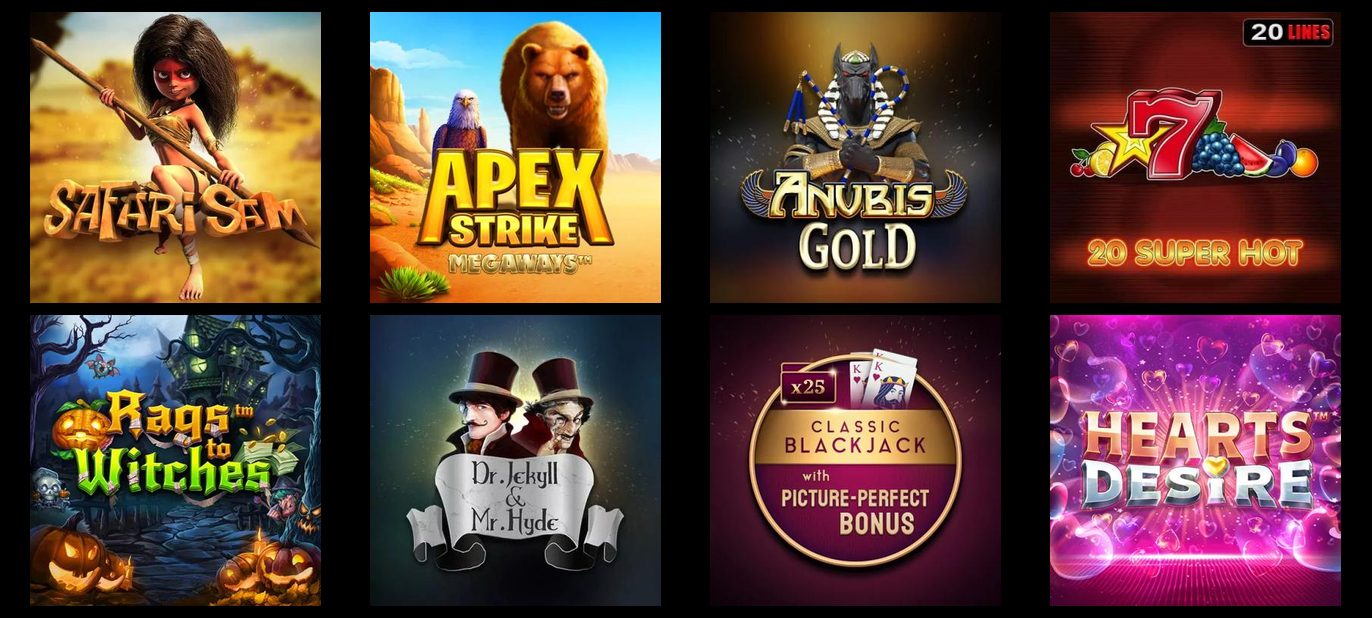 Variedade de Jogos no headsBET.COM